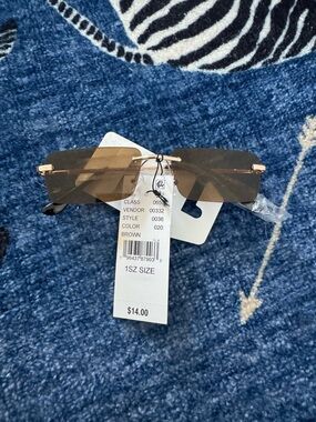 NWT Pacsun Rimless Brown Tint Sunglasses